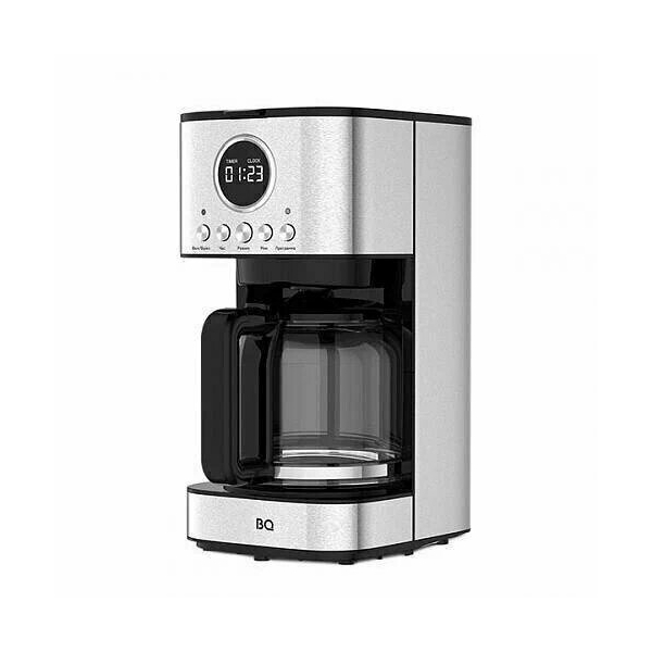 Технопапа · Кофеварка BQ "CM1007", капельный тип, мощность 900 Вт, Steel-black