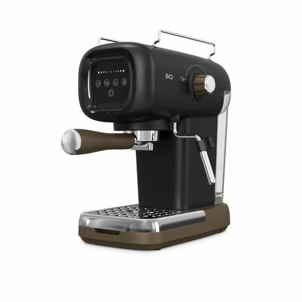 Технопапа · Кофеварка рожковая эспрессо BQ CM2005, 1100 Вт, 20 бар, резервуара для воды 0.6 л, черный