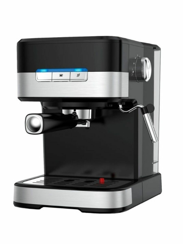 Технопапа · Кофеварка рожковая Centek CT-1171 1200 Вт, 20 бар, черный/серебристый