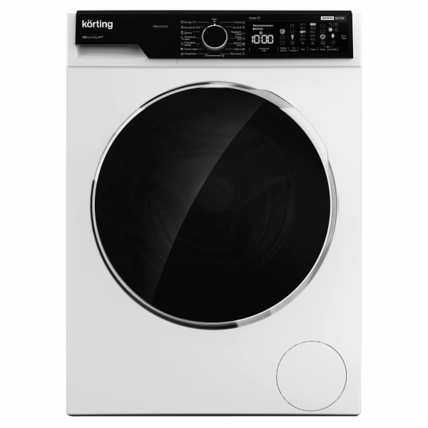 Технопапа · Узкая стиральная машина Korting KWM 42ILS1269 загрузка 6 кг, отжим 1200 оборотов, A+++, белая
