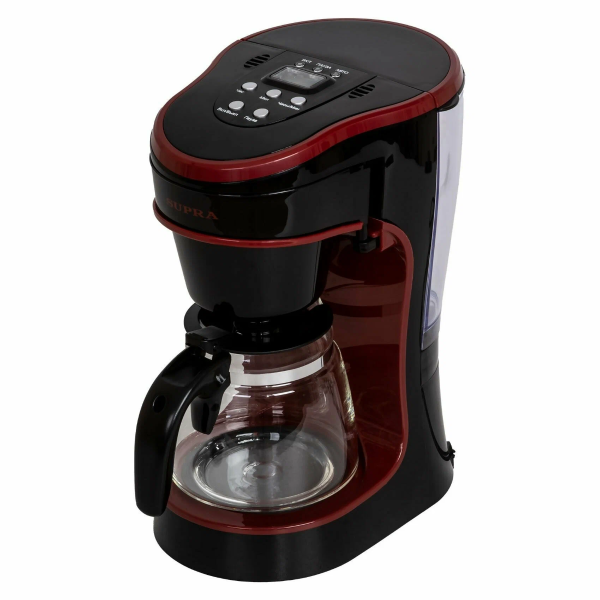 Технопапа · Кофеварка капельная Supra CMS-0655 черный/красный, мощность 750 Вт, объем 720 мл.