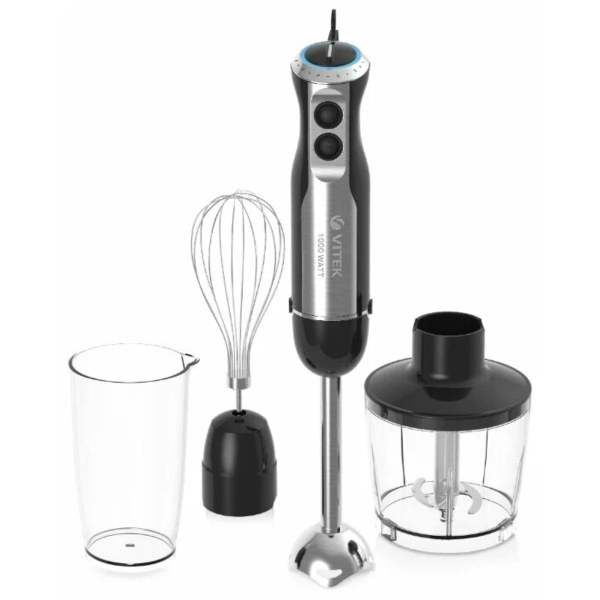 Технопапа · Блендер VITEK VT-8543 набор, нержавеющая сталь, 6 скоростей, цвет серебристый/черный