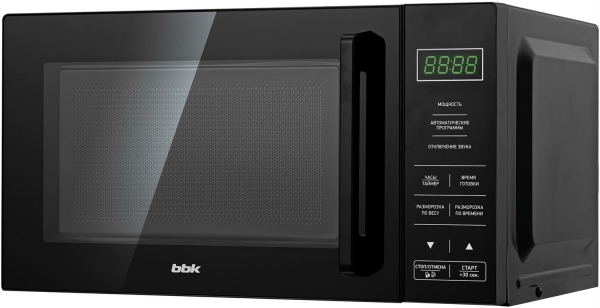 Технопапа · Микроволновая печь BBK 20MWS-750S/B, объем 20 л, мощность 700 Вт, черный
