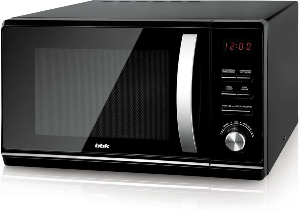 Технопапа · Микроволновая печь BBK 23MWG-851T/B с грилем, объем 23 л, мощность 800 Вт, черный