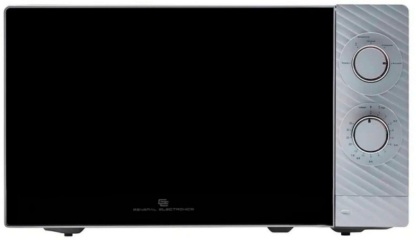 Технопапа · GENERAL ELECTRONICS Микроволновка GE-MS120S, объем 20 л, серебристая