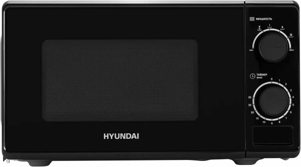 Технопапа · Микроволновая печь HYUNDAI HYM-M2096, объем 20 л, мощность 700 Вт, чeрный