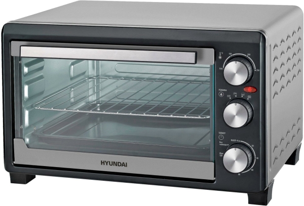 Технопапа · Мини-печь Hyundai MIO-HY072 23л. 1500Вт, серебристый/черный