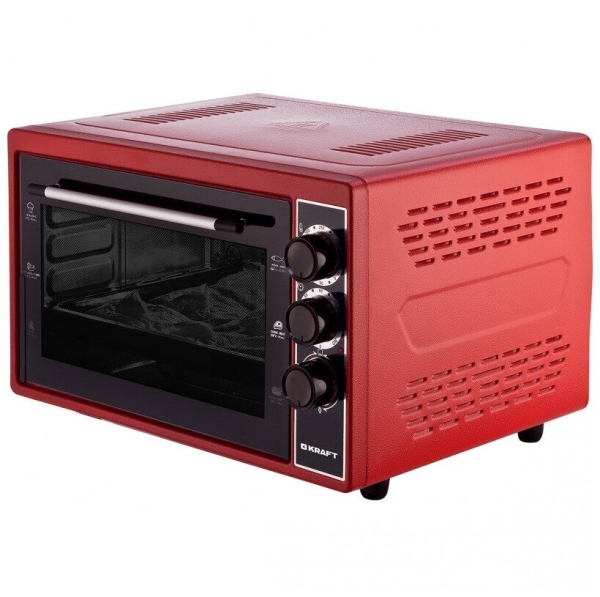 Технопапа · KRAFT KF-MO 3200 R Мини-печь красный