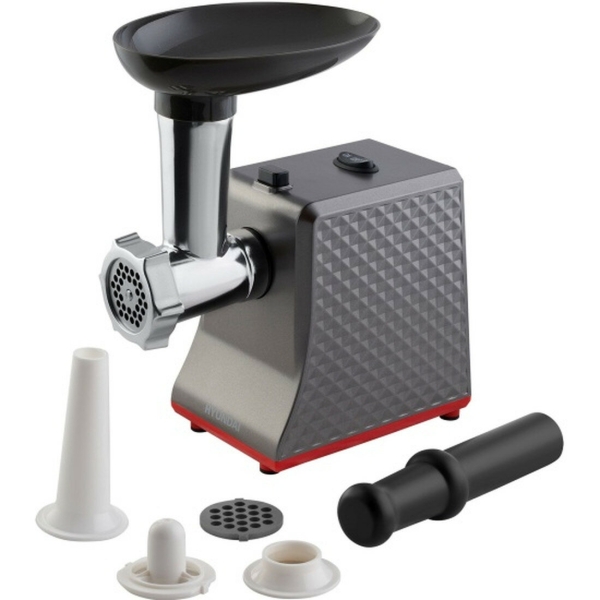 Технопапа · Мясорубка Hyundai HY-MG2114, графит/серебристая