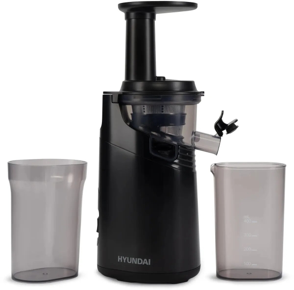 Технопапа · Шнековая соковыжималка Hyundai HY-JS2323, пластик, 120Вт, черная