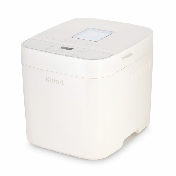 Технопапа · Хлебопечь Kitfort КТ-310 с замесом теста, 550 Вт, 12 программ, чаша 3 л, поддержание тепла, выбор цвета корочки, белая
