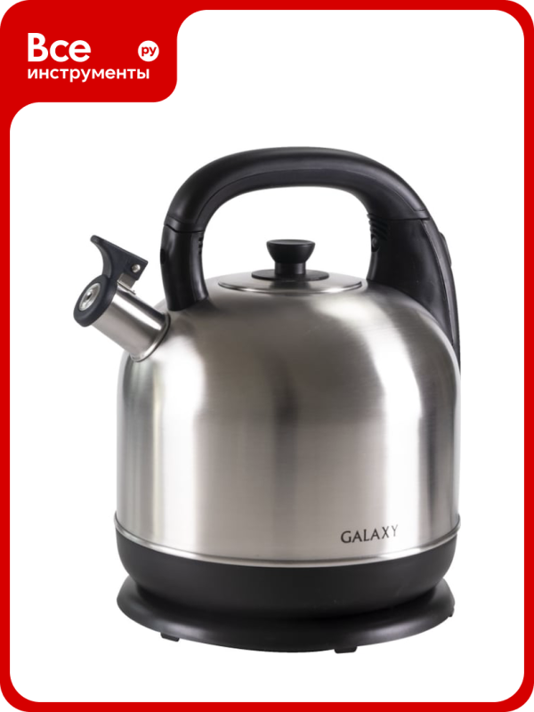 Технопапа · Электрический чайник Galaxy LINE GL 0322, серый, металл, 2200 Вт, 4,2 л, 7010103220