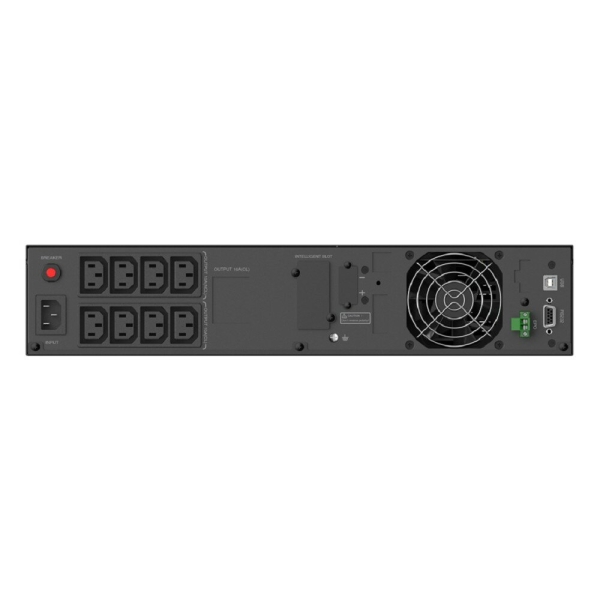 Технопапа · ИБП CBR [ESN-1.5KRT-8I-LCHERSC] Online 1500VA/1500W RT 8 x C13, LCD, HID-USB, RS232, EPO, SNMP slot