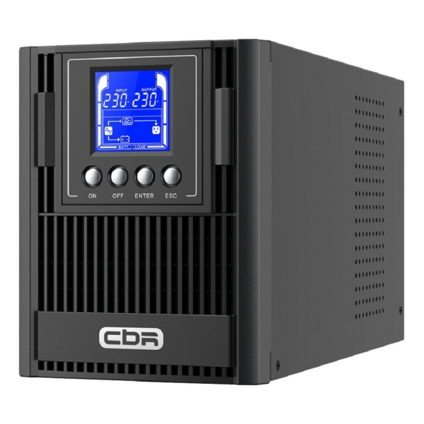 Технопапа · CBR Tech ИБП CBR ESN-1KT-3F-LCHERSC Online 1000VA 1000W Tower 3 x Schuko, LCD, HID-USB, RS232, EPO, SNMP slot