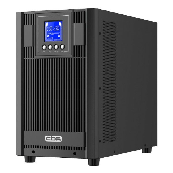Технопапа · ИБП CBR [ESN-3KT-4F-LCHERSC] Online 3000VA/3000W Tower 4 x Schuko + 1 TB, LCD, HID-USB, RS232, EPO, SNMP slot