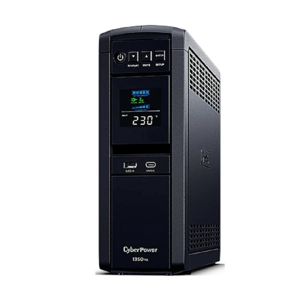 Технопапа · CyberPower CP1350EPFCLCD Источник бесперебойного питания 1350VA 810W, 6 розеток Schuko , 1xUSB-B, 2xRJ11 RJ45, 1xRS232, линейно-интерактивный