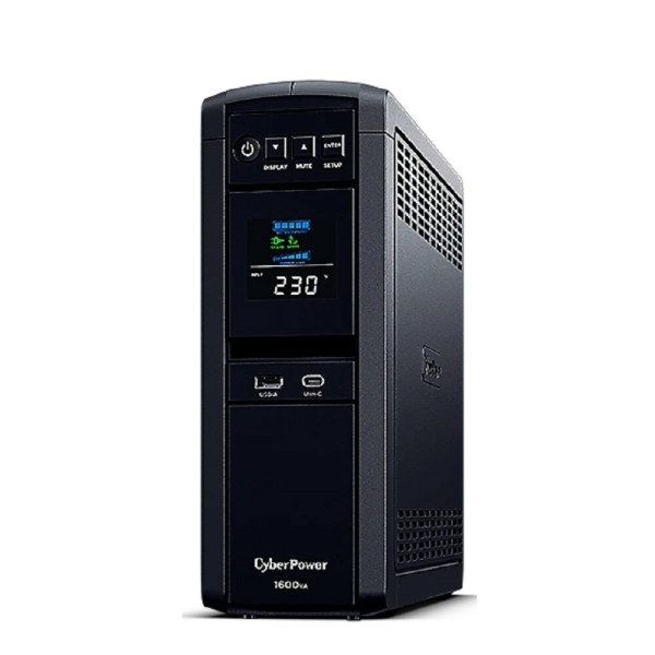 Технопапа · CyberPower CP1600EPFCLCD Источник бесперебойного питания 1600VA 1000W, 6 розеток Schuko , 1xUSB-B, 2xRJ11 RJ45, 1xRS232, линейно-интерактивный