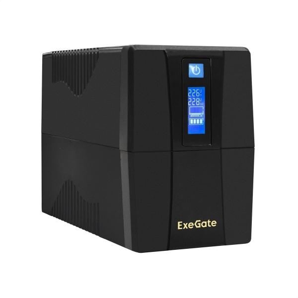 Технопапа · EXEGATE ИБП EP285476RUS ИБП Power Smart ULB-850. LCD. AVR. C13. RJ. USB <850VA 480W, LCD, AVR, 4 IEC-C13, RJ45 11, USB, Black>