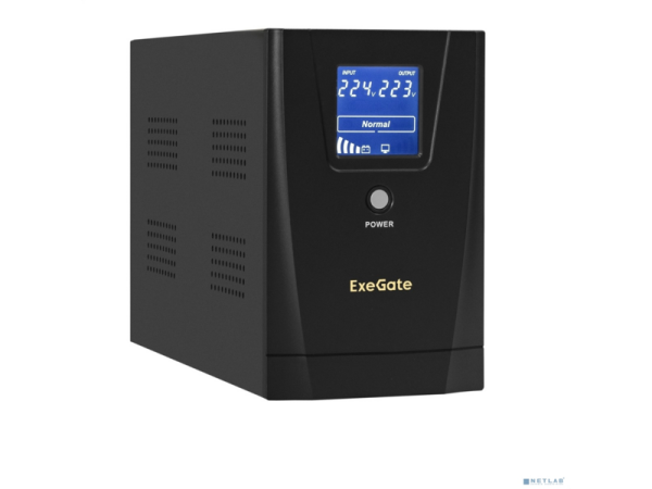 Технопапа · Exegate EX292635RUS ибп ExeGate SpecialPro Smart LLB-2200. LCD. AVR.2SH. RJ. USB <2200VA/1300W, LCD, AVR,2*Schuko, RJ45/11, USB, металлический корпус, Black>