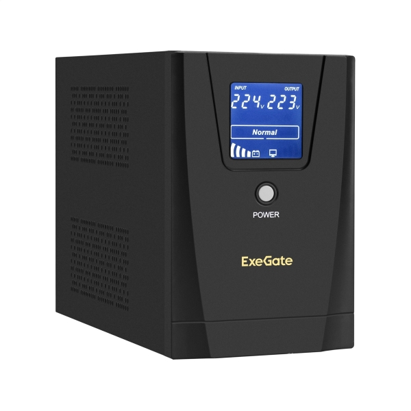 Технопапа · ИБП ExeGate SpecialPro Smart LLB-1600. LCD. AVR.2SH.3C13 <1600VA/950W, LCD, AVR, 2*Schuko+3*C13, металлический корпус, Black> EX292803RUS