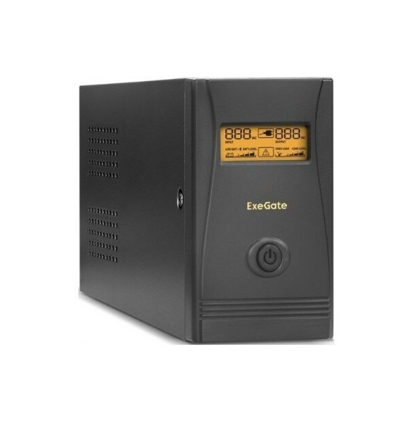Технопапа · ИБП ИБП Exegate Power Smart ULB-800 LCD 800VA, Black, 2 евророзетки, USB EP212517RUS