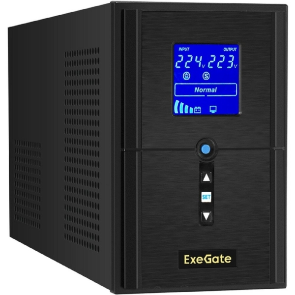 Технопапа · EXEGATE ИБП EX295982RUS ИБП инвертор, синус, для котла SineTower SN-1500. LCD. AVR.2SH.1C13. USB <1500VA 1200W, чистая синусоида, LCD дисплей, AVR, 2