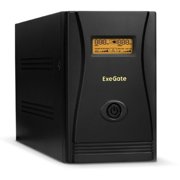 Технопапа · EXEGATE ИБП EP285503RUS ИБП SpecialPro Smart LLB-1500. LCD. AVR. EURO. RJ <1500VA 950W, LCD, AVR, 4 евророзетки, RJ45 11, Black>