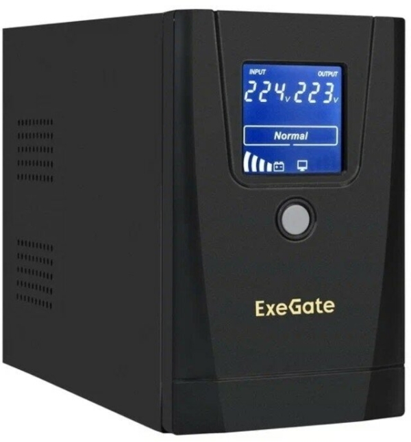 Технопапа · ИБП ExeGate SpecialPro Smart LLB-900. LCD. AVR.1SH.2C13. RJ. USB EX292780RUS, black