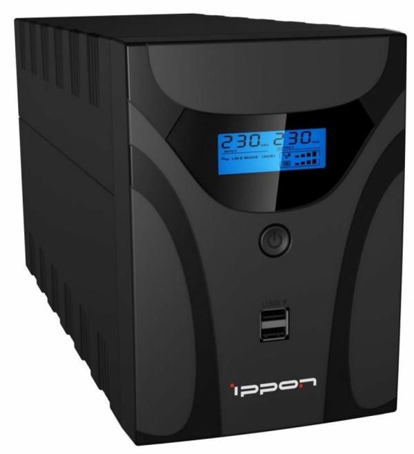 Технопапа · Источник бесперебойного питания Ippon 1029746 Smart Power Pro II Euro 2200 1200Вт 2200ВА черный