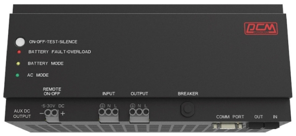 Технопапа · Источник бесперебойного питания Powercom DRU-850 850VA/510W, DIN Rail, 230V, RS-232