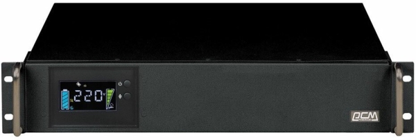 Технопапа · Источник бесперебойного питания Powercom King Pro RM KIN-1200AP, LCD, 720Вт, 1200ВА, черный