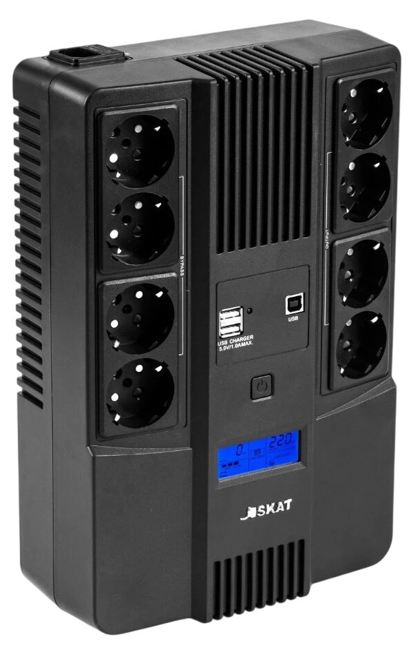 Технопапа · ИБП Бастион SKAT-UPS 1000-AID-IN-1x9-8 (8934)
