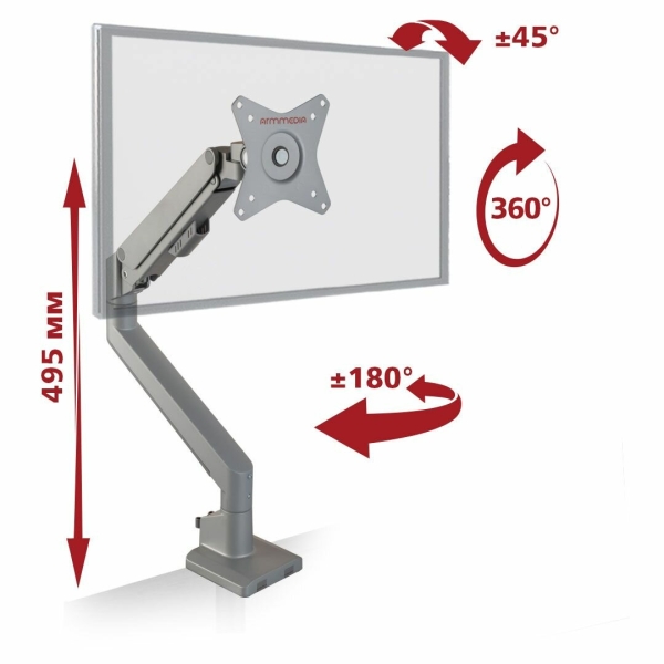 Технопапа · ArmMedia Кронштейн для монитора настольный LCD-T35 / до 34" / до 9 кг