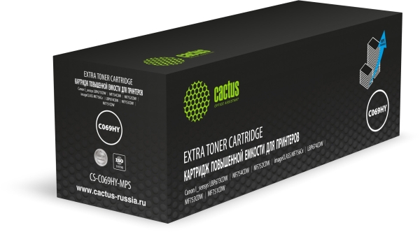 Технопапа · Картридж лазерный Cactus CS-C069HY-MPS 069HY желтый (9000стр.) для Canon I_sensys LBP673CDW/MF754CDW/MF752CDW/imageCLASS MF756Cx/LBP674CDW/MF753CDW/MF751CDW с чипом