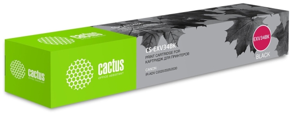 Технопапа · Картридж Cactus CS-EXV34BK, совместимый