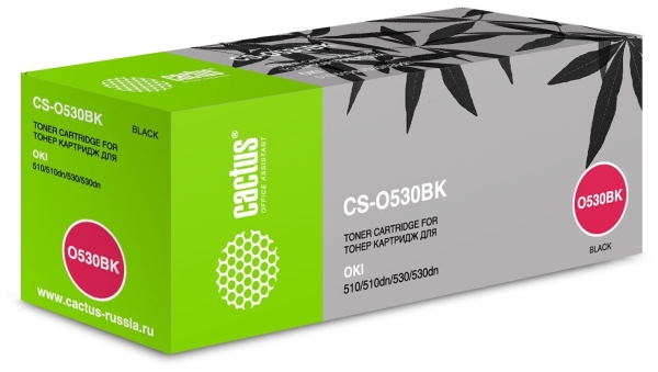Технопапа · Картридж лазерный Cactus CS-O530BK 44469810 черный (5000стр.) для Oki C530