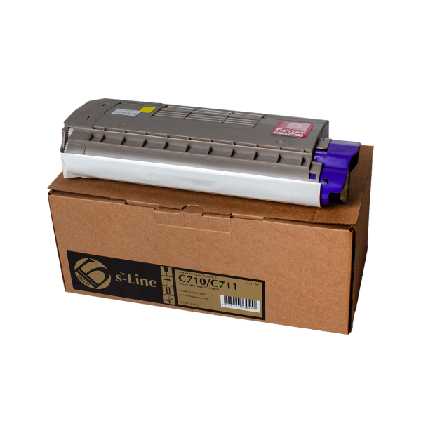 Технопапа · Тонер-картридж булат s-Line 44318605, 44318621 для Oki C710 (Жёлтый, 11500 стр.), универсальный