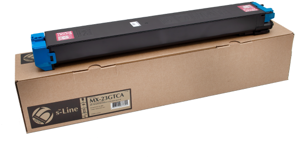 Технопапа · Тонер-картридж булат s-Line MX-23GTСA для Sharp MX-1810 (Голубой, 10000 стр.), совместимый
