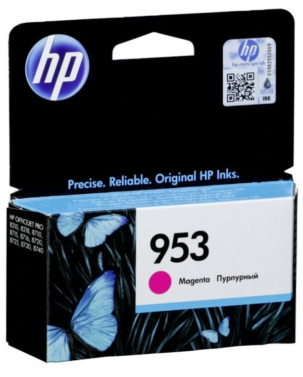 Технопапа · Картридж HP F6U13AE №953 Magenta, для OfficeJet Pro 8710/ 8715/ 8720/ 8725/ 8730