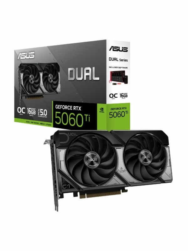 Технопапа · Видеокарта ASUS Dual GeForce RTX 5060 Ti OC 16G (90YV0MH0-M0NA00)