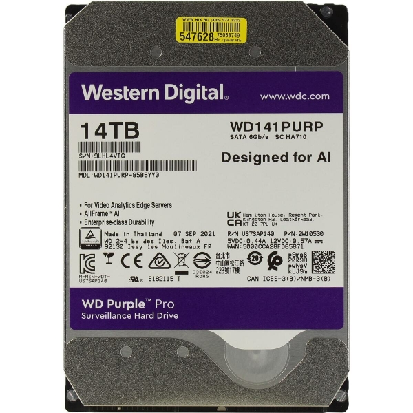 Технопапа · Western digital Purple Pro 14 Тб WD141PURP