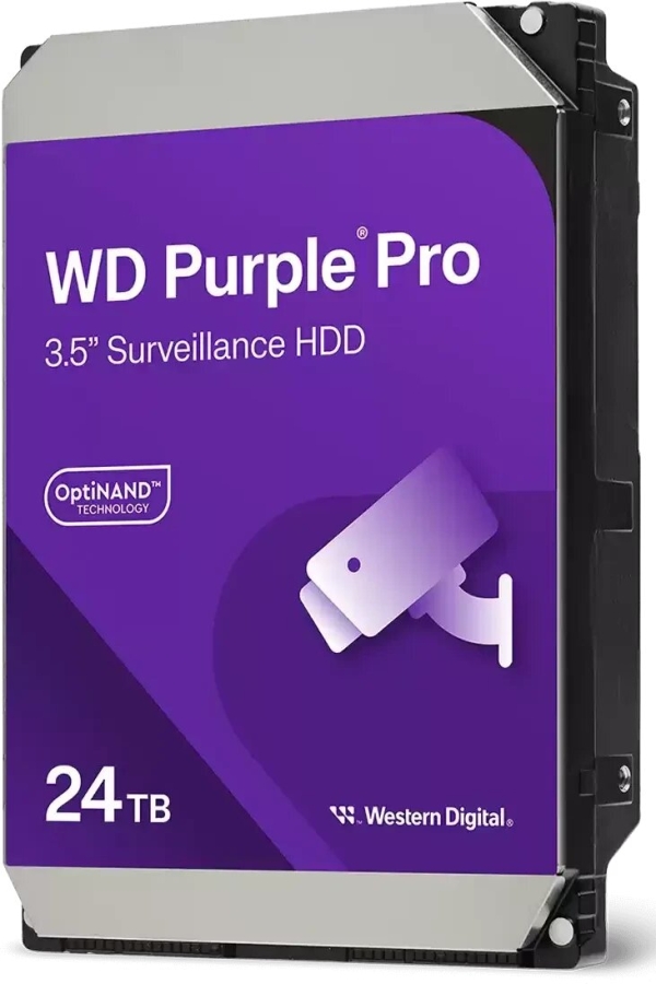 Технопапа · Жесткий диск Western Digital Purple Pro 24TB WD240PURP, для систем видеонаблюдения
