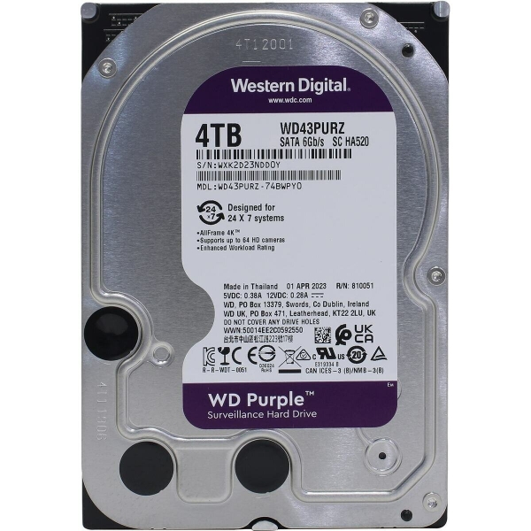 Технопапа · Western digital Purple 4 Тб WD43PURZ