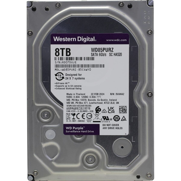 Технопапа · Western digital Purple 8 Тб WD85PURZ