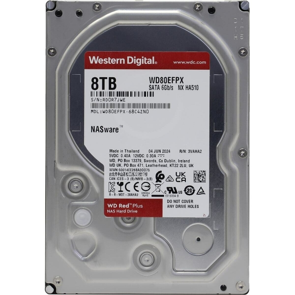 Технопапа · Western digital Red Plus 8 Тб WD80EFPX