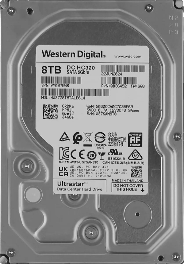 Технопапа · Western Digital 8 ТБ Внутренний жесткий диск Ultrastar 0B36452 (0B36452)