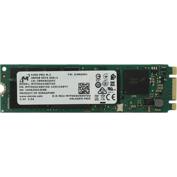 Технопапа · Твердотельный накопитель Micron SSD 5300 PRO (MTFDDAV480TDS-1AW1ZABYY)
