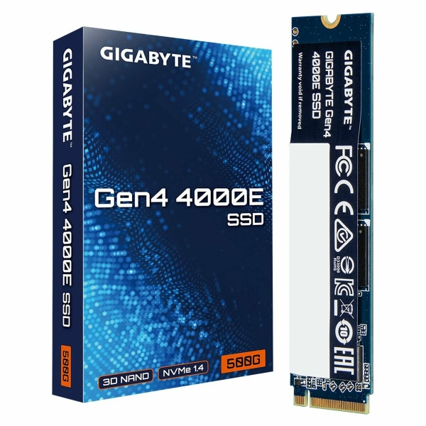 Технопапа · Накопитель SSD Gigabyte M.2 2280 500GB Gen4 4000E SSD PCI Express 4.0x4, NVMe 1.4