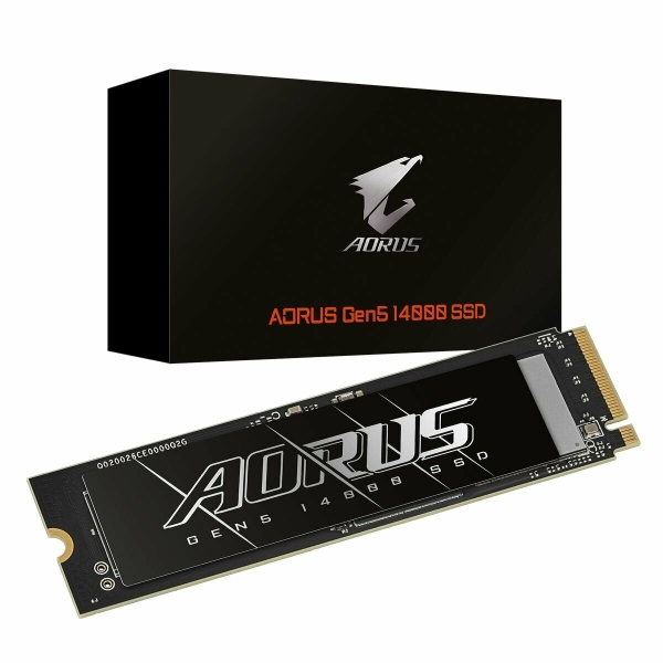 Технопапа · Твердотельный накопитель SSD Gigabyte 4TB M.2 2280 AORUS Gen5 14000 AG514K4TB PCI-Express 5.0x4, NVMe 2.0, 3D TLC NAND, Phison PS5026-E26