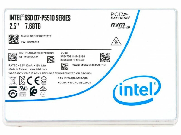 Технопапа · Серверный накопитель Intel 2.5 U.2 D5-P5530 1920 Гб PCIe 4.0 (SSDPF2KX019XZN1)